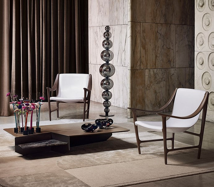 Upward accessory by Giorgetti, a sculptural piece that reveals its warm light at dusk. A perfect addition for living room elegance. Available at Home Resource of Sarasota Florida. by Giorgetti for sale at Home Resource Modern Furniture Store Sarasota Florida
