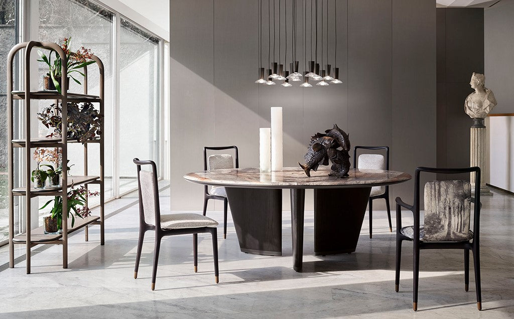The Water Suspension Lamp by Giorgetti combines luxury, functional elegance, and Italian-made craftsmanship for a contemporary indoor space. Available at Home Resource of Sarasota Florida. by Giorgetti for sale at Home Resource Modern Furniture Store Sarasota Florida
