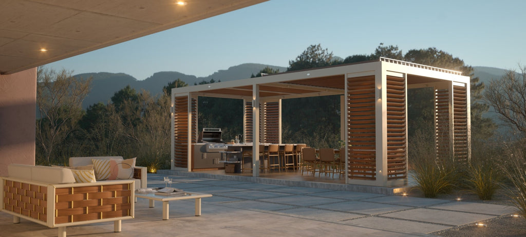 Ocean Master MAX Solanox Pergola  by TUUCI, available at the Home Resource furniture store Sarasota Florida