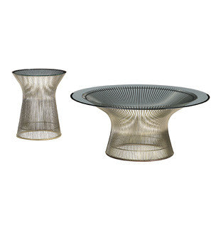 Platner Coffee and Side Tables  by Knoll, available at the Home Resource furniture store Sarasota Florida