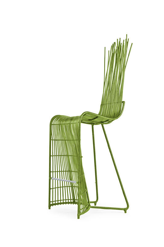 Yoda Indoor Barstool  by Kenneth Cobonpue, available at the Home Resource furniture store Sarasota Florida