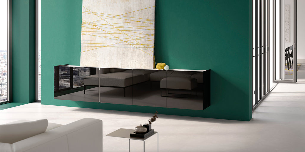 JOREL WALL MOUNTED SIDEBOARD  by INTERLUBKE, available at the Home Resource furniture store Sarasota Florida