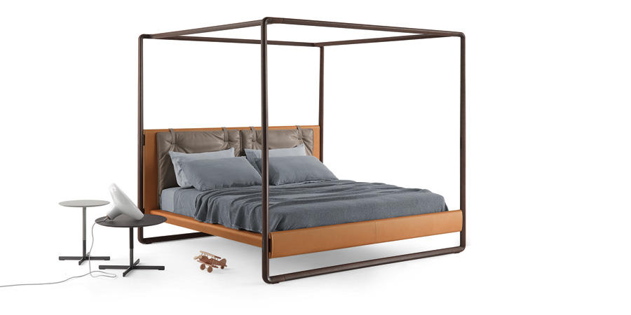 VOLARE BED  by Poltrona Frau, available at the Home Resource furniture store Sarasota Florida