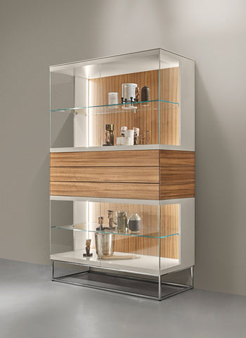 SOMA GLASS CABINET WITH DRAWERS by KETTNAKER