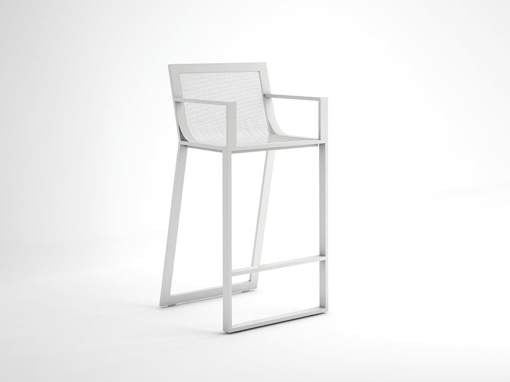 BLAU STOOL WITH HIGH BACKREST  by Gandia Blasco, available at the Home Resource furniture store Sarasota Florida