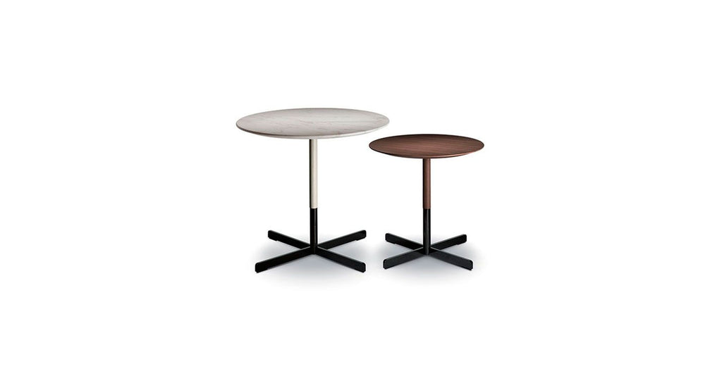 BOB SIDE TABLES  by Poltrona Frau, available at the Home Resource furniture store Sarasota Florida