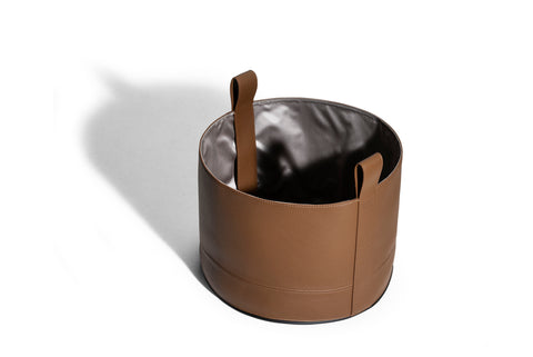Leather Basket by Poltrona Frau