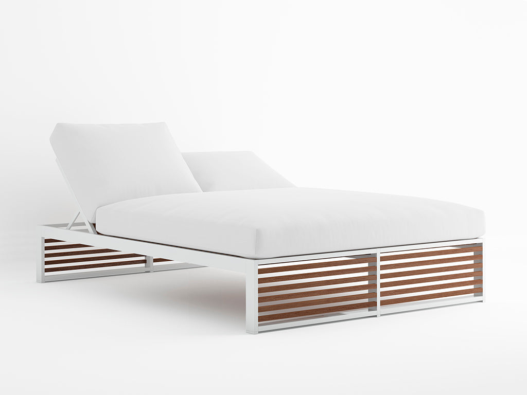 DNA TEAK CHILL BED  by Gandia Blasco, available at the Home Resource furniture store Sarasota Florida