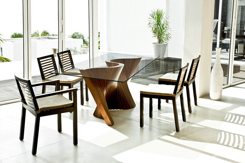 Wave Dining Table  by Kenneth Cobonpue, available at the Home Resource furniture store Sarasota Florida